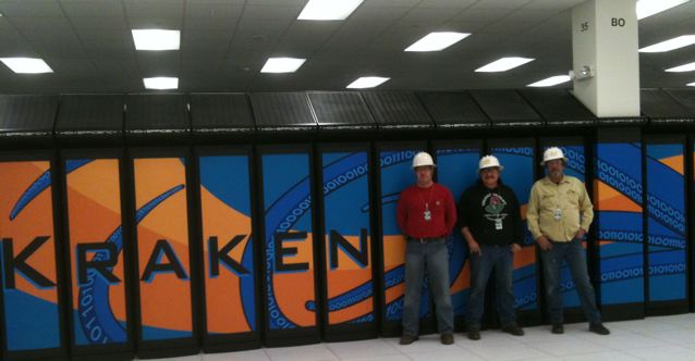 PipeFreeze Team at the Kraken XT5 Cray Jaguar Location Getting the Job Done Right the 1st Time.